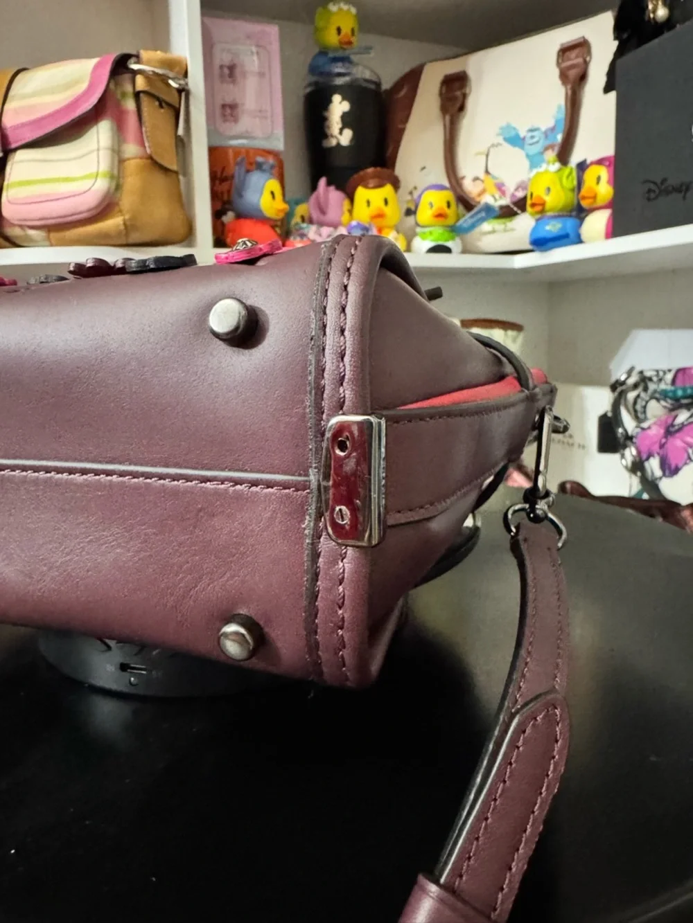 Coach Swagger Willow Tea Rose Satchel